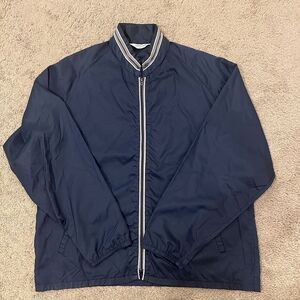 Vintage 80s Pacific Trail Sportswear Navy Windbreaker Jacket L USA